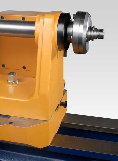 Drechselbank steinert maximo, Reitstock mit Gewindeaufsatz