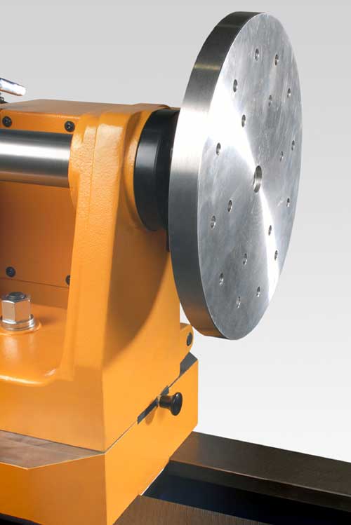 Drechselbank steinert maximo, Spindelstock mit Planscheibe