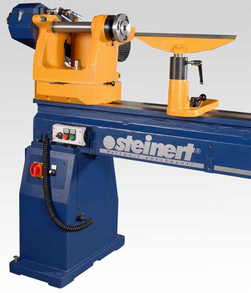 Drechselbank steinert maximo, Spindelstock, Bankbett und Fu aus Graugu