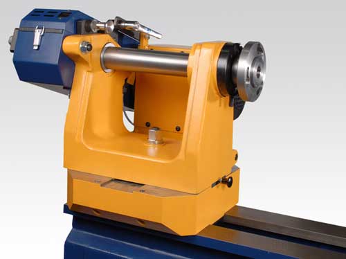 Drechselbank steinert maximo, Spindelstock mit Bajonettflansch